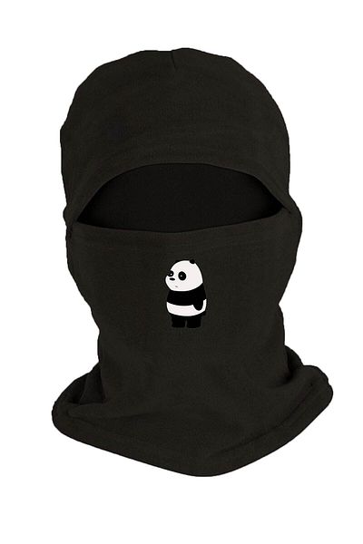 Fanze Winter Black Fleece Snow Mask - Panda Printed, Rnz251
