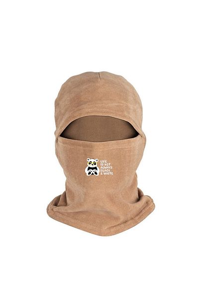 Fanze Panda Printed Polar Snow Mask with Glasses - Sand Rnz852