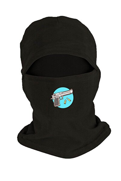 Fanze Crna Štampano Flis Balaclava - Zimska kapa rnz1317