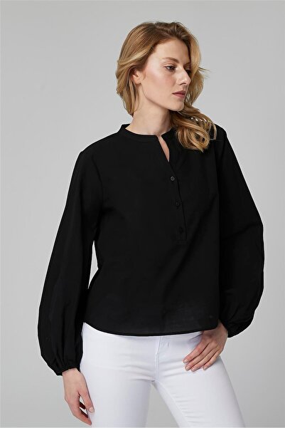 HomeStore Yuvarlak Yaka Gömlek