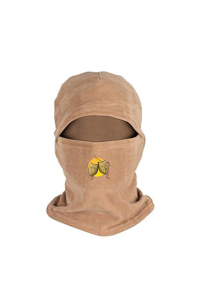 Fanze Winter Fleece Snow Mask - Crying Smiley Printed, Sand Rnz1045