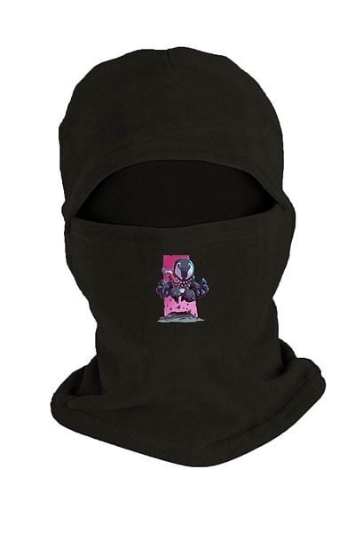 Fanze Venom Printed Black Fleece Snow Mask - Winter Rnz3346
