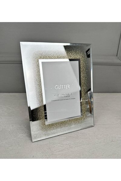 PEKİBU Gold 10X15 cm Mirrored Glitter Frame