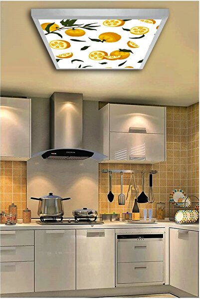 Gökyüzü Panel Limon-Muntfak-Avize-30x30-24w-led, mutfak-aydınlatma-desenli-pa...