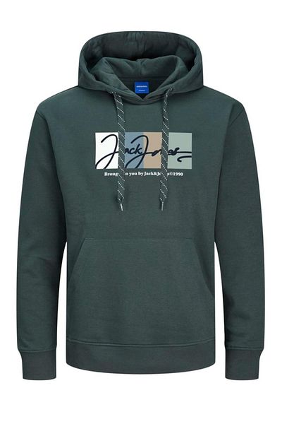 Jack & Jones JORPORTLAND GREEN Суитшърт с блокчета - LN 12262421