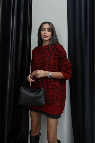 Havoş Red Ethan Patterned Soft Sweater