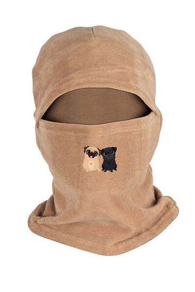 Fanze Mască de zăpadă din lână polară cu imprimeu Winter Pugs - rnz3567