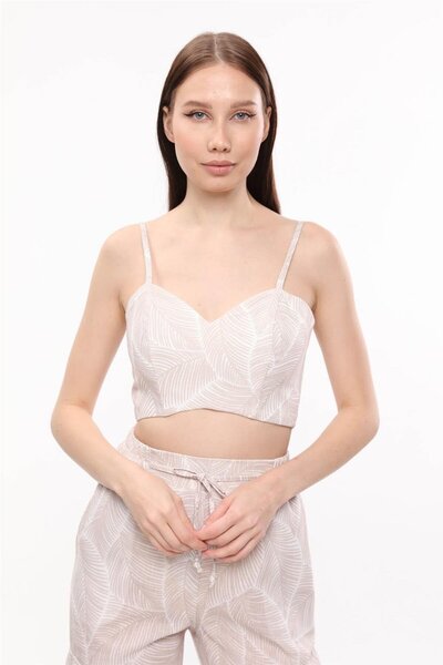 HomeStore Palmiye Yaprak Desenli Büstiyer