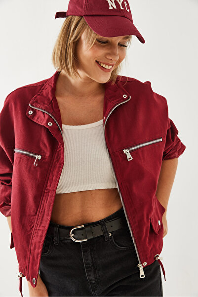 Bianco Lucci Dámská podrobná bunda na zip 2475 60451005