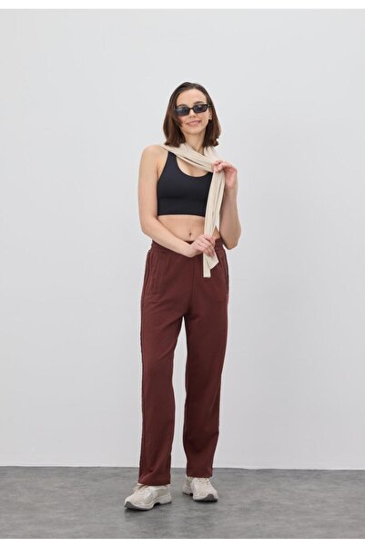 TUBİA Γυναικεία φούτερ σε ριγέ χρώμα σοκολάτας