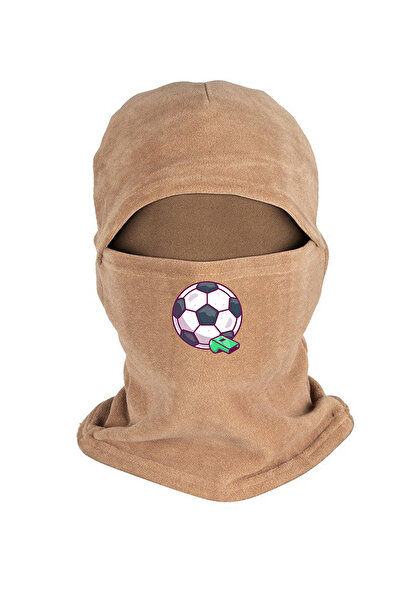Fanze Mască de zăpadă din lână polară cu model minge de fotbal - RNZ5025