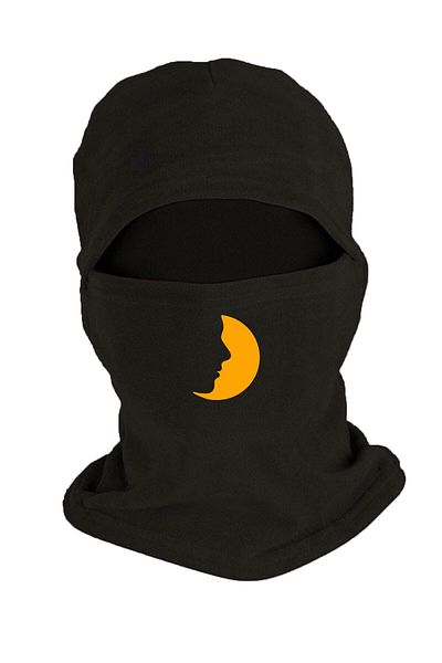 Fanze Winter Black Fleece Snow Mask - Modern Face Printed, Rnz2494