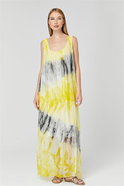 HomeStore Φόρεμα με χοντρό λουράκι από μεταξωτό ντεγκραντέ