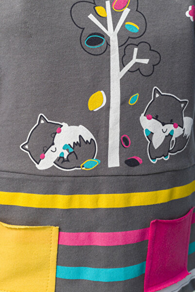 Tongs Baby Rochita pentru fetite Colorful autum, Tongs baby, Gri, 12-18 luni