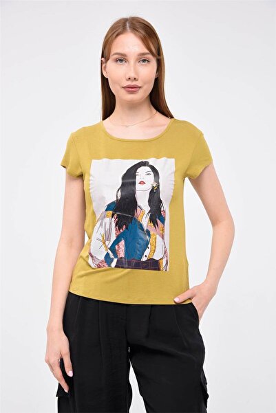 HomeStore Футболка з принтом дівчини