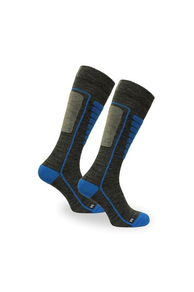 NORFOLK Μπλε Courchevel Merino Wool ελαφριές κάλτσες σκι