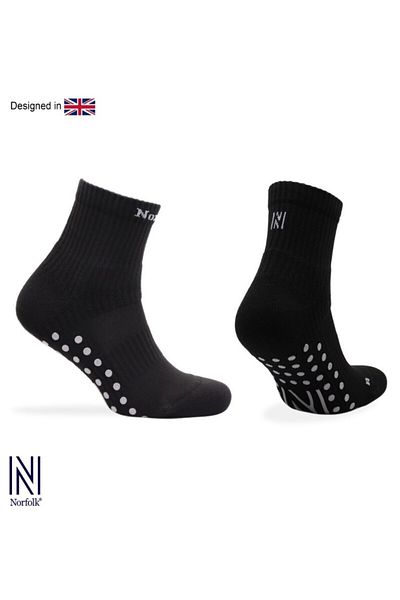 NORFOLK Lizard Qtr Мулти-спорт Черни къси спортни чорапи с неплъзгаща се подметка