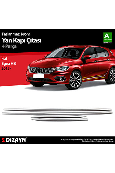 S Dizayn S-Dizayn Fiat Egea HB Krom Yan Kapı Çıtası 4 Prç. 2015-2020 5823140