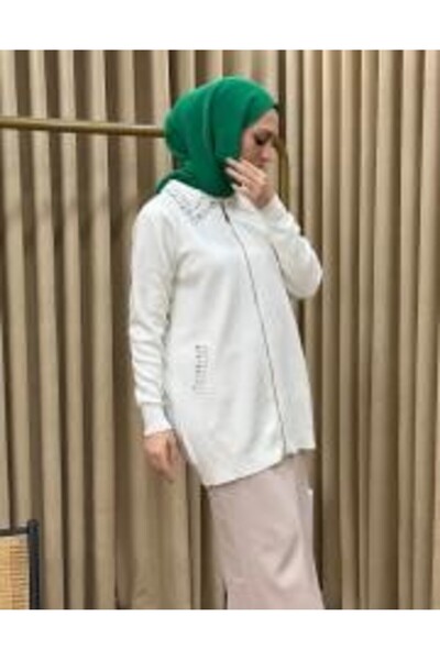 Missemramiss 4588 Taş İşlemeli Triko Hırka