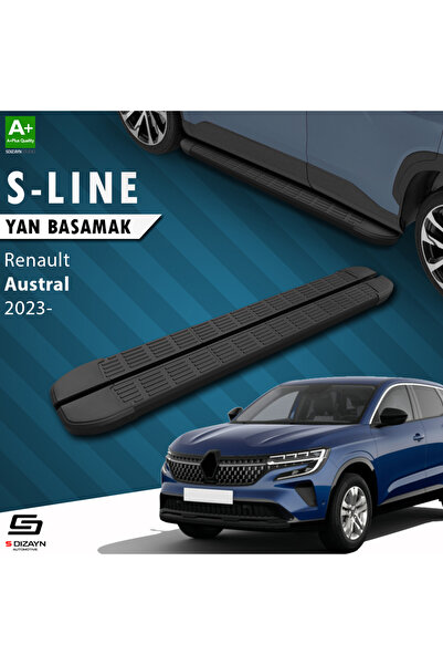 S Dizayn Renault Austral S-Line Siyah Yan Basamak 183 Cm 2023 Üzeri A+ Kalite...