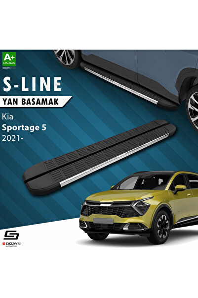 S Dizayn Kia Sportage 5 S-Line Krom Yan Basamak 173 Cm 2021 Üzeri A+ Kalite K...