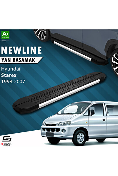 S Dizayn Hyundai H-1 Starex Uzun Şase NewLine Krom Yan Basamak 213 Cm 1998-20...
