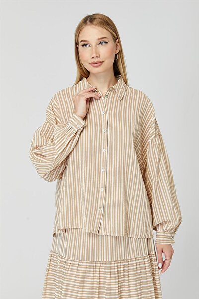 HomeStore Ριγέ πουκάμισο με φαρδιά κοπή