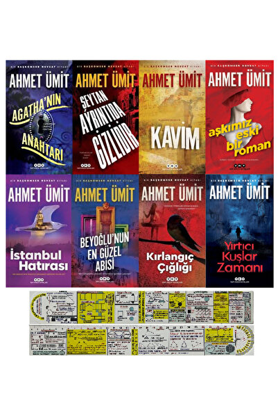 Yapı Kredi Yayınları Başkomser Nevzat Serisi 8 Kitap Set Ahmet Ümit + Mat. Öğ...