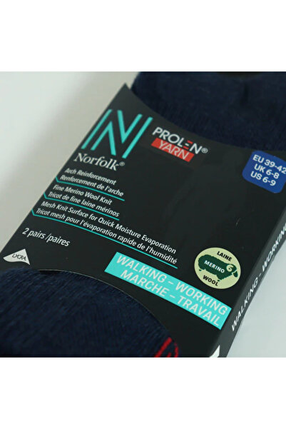 NORFOLK SHELDON LC Низький крій Шкарпетки з мериносової вовни для прогулянок на свіжому повітрі, набір з 2 пар, синій