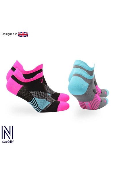 NORFOLK Спортни чорапи за бягане и ходене Thomas Ultra Light Fuchsia - комплект от 2