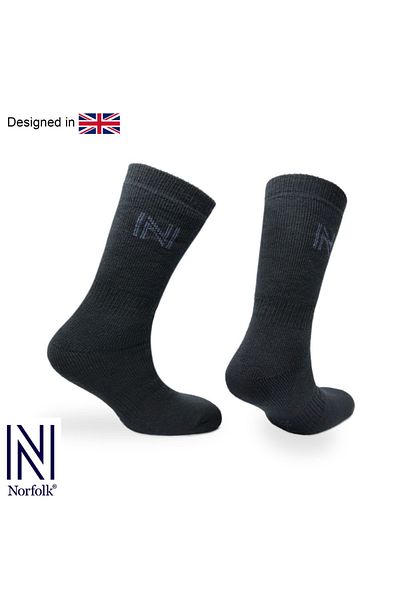NORFOLK Nordique Merino Thermal Outdoor чорапи - изцяло омекотени, черни