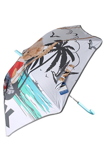 Marlux 6 Fiber Telli Erkek Çocuk Şemsiye Kitap Okuyan Ayıcık Desenli Rüzgara ...