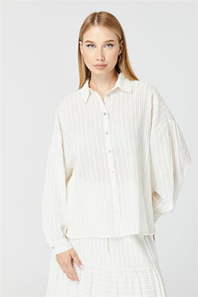 HomeStore Ριγέ πουκάμισο με φαρδιά κοπή
