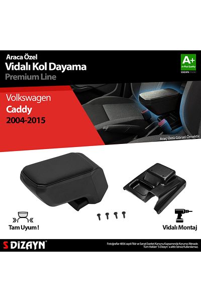 S Dizayn S-Dizayn Vw Caddy 3 Abs Screw Armrest Armrest Black 2004-2015 a Quality Klc-Vd-Sy-7603
