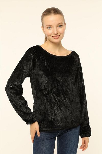 HomeStore Plush Sequined Blouse