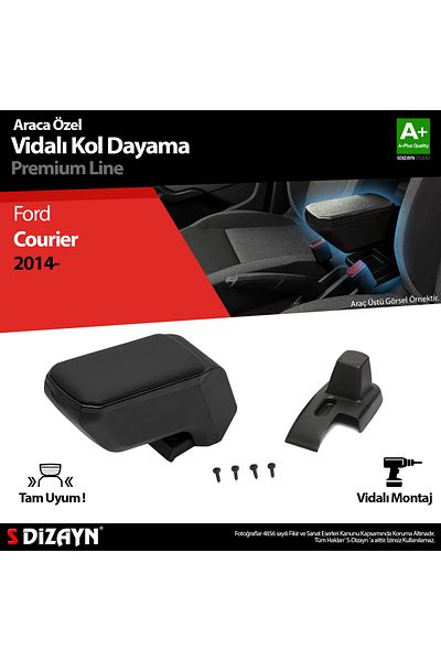 S Dizayn For Ford Courier Armrest Armrest Abs with Screws Black 2014-2022 Klc-Vd-Sy-5920 a Qualities