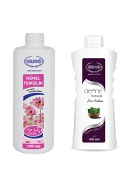 Kuzgun Ticaret تنظيف عام 1000 مل + صابون سائل بخلاصة الغار 1000 مل