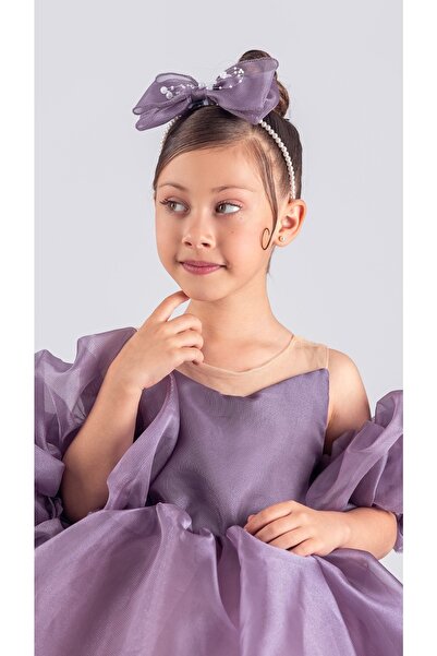 Mnk Baby&Kids Miss California Kız Çocuk Abiye MNK0594 LİLA