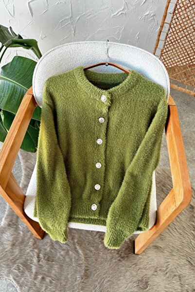 Poliyance Manas Yağ Yeşili Hırka