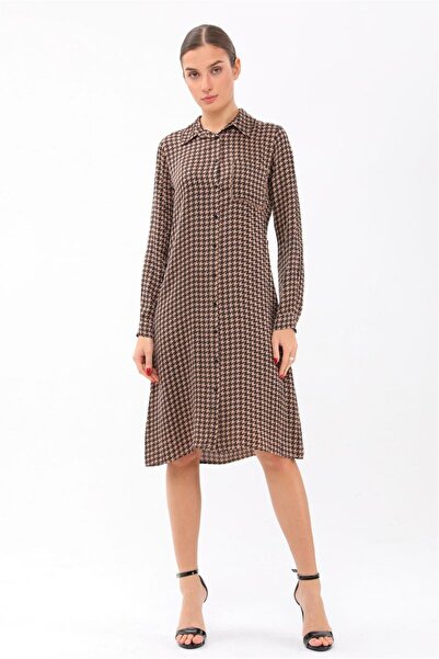 HomeStore Kazayağı Desenli Elbise