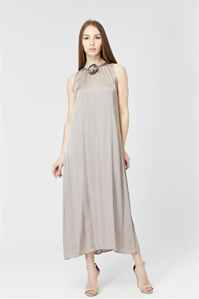 HomeStore Φόρεμα με λεπτομέρεια λουλουδιών στο λαιμό