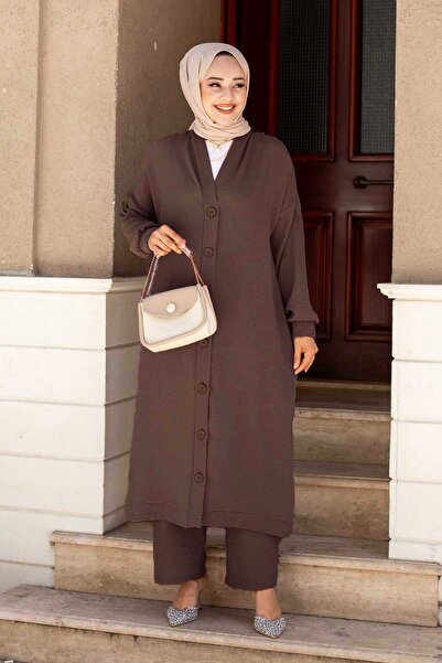 EBRUTESETTÜR طقم ملابس إسلامية للرجال بأزرار من نوع Aerobin، طقم مكون من قطعت...