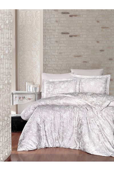 First Choice Firstchoice Advina Champagne - Cotton Satin Double Bedding Set