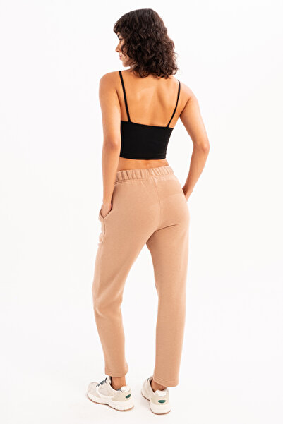 JUSTEVER Γυναικείο παντελόνι αθλητικής φόρμας Relaxed Fit Raised Fleece Inside Mink - Echo