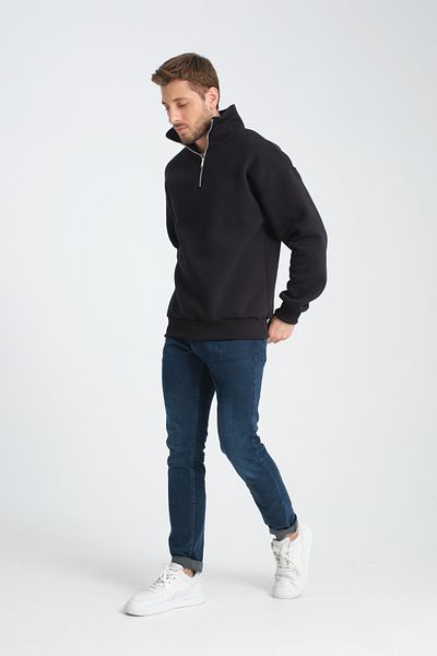 Store MARO UNISEX OVERSIZE BUMBAC CU LAMĂ DE Lână GOLĂ GOLĂ CU JUMĂTATE DE FERMĂ