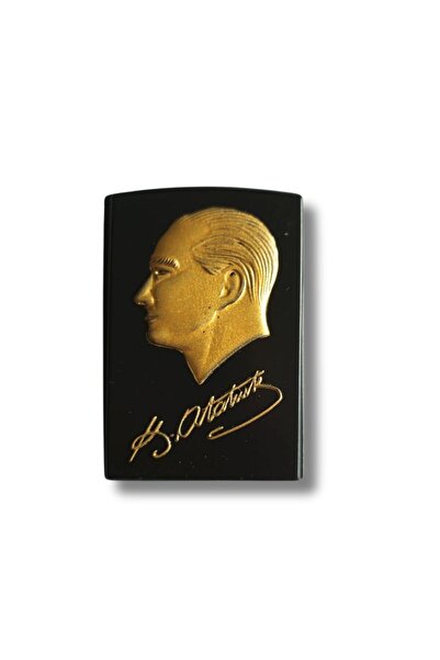 Hunter 32-7f Yana Kaydirmali Metal Jet Çakmak Atatürk I?mzali