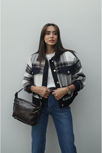 Havoş Джинсова куртка в клітинку