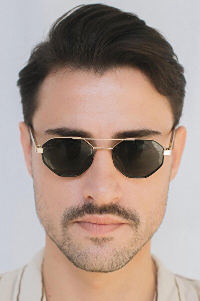 Bilge Karga Axill Gold Green Sunglasses for Men