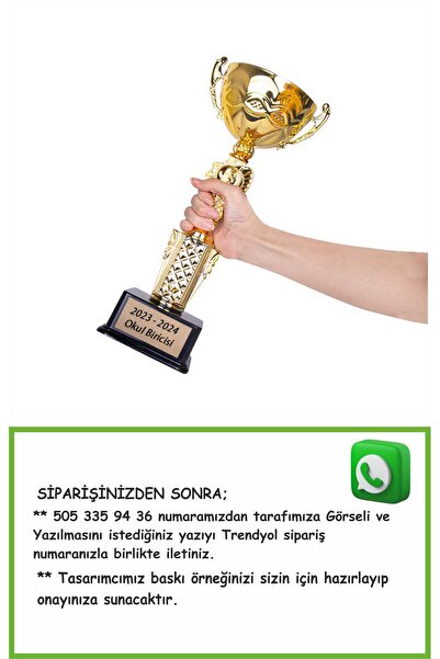 MOD KİŞİYE ÖZEL ÖDÜL KUPASI 35 cm
