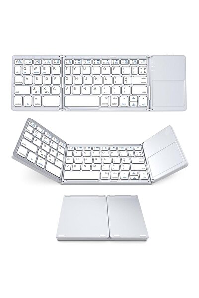 Genel Markalar Katlanabilir Bluetooth Klavye Kompakt Tasarım ile Taşınabilir ve Kullanımı Kolay Şık Seçim